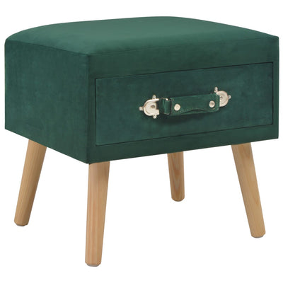 vidaXL Bedside Cabinets 2 pcs Green 40x35x40 cm Velvet