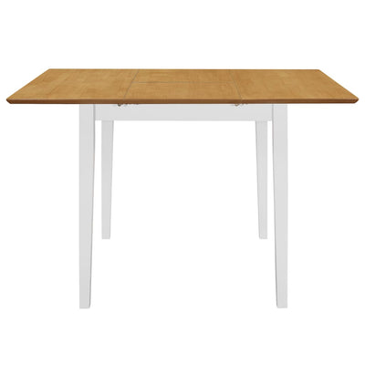 vidaXL 3 Piece Dining Set MDF White