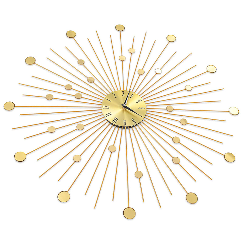 vidaXL Wall Clock Metal 70 cm Golden