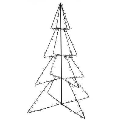 vidaXL Christmas Cone Tree 240 LEDs Indoor and Outdoor 115x150 cm