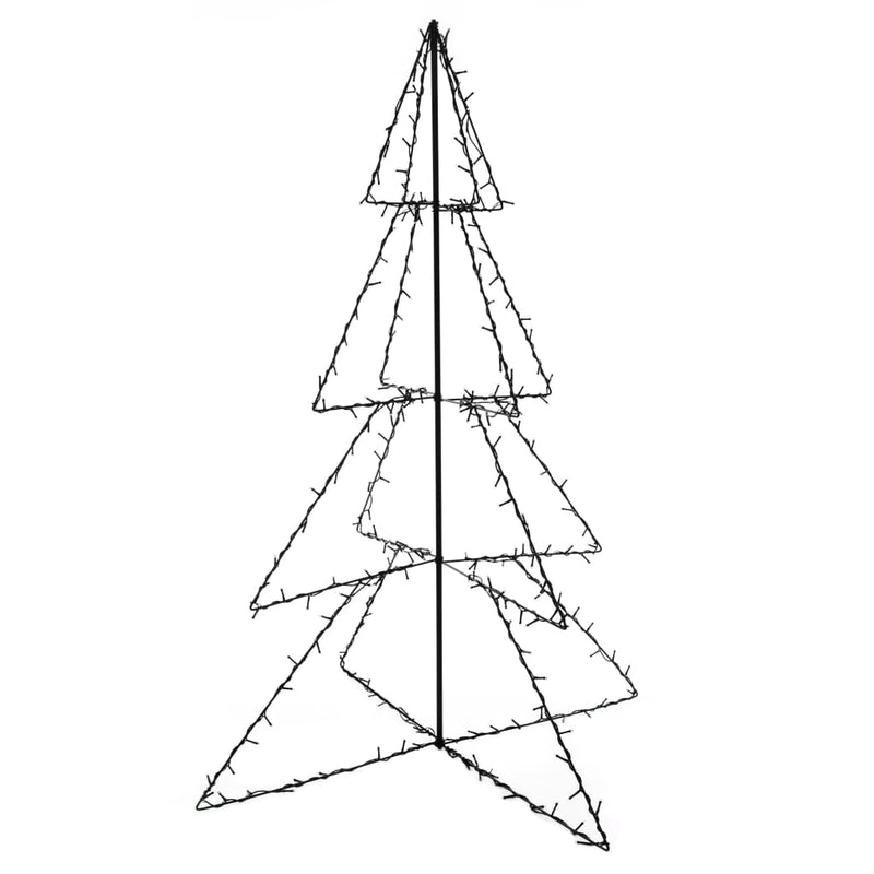 vidaXL Christmas Cone Tree 240 LEDs Indoor and Outdoor 115x150 cm