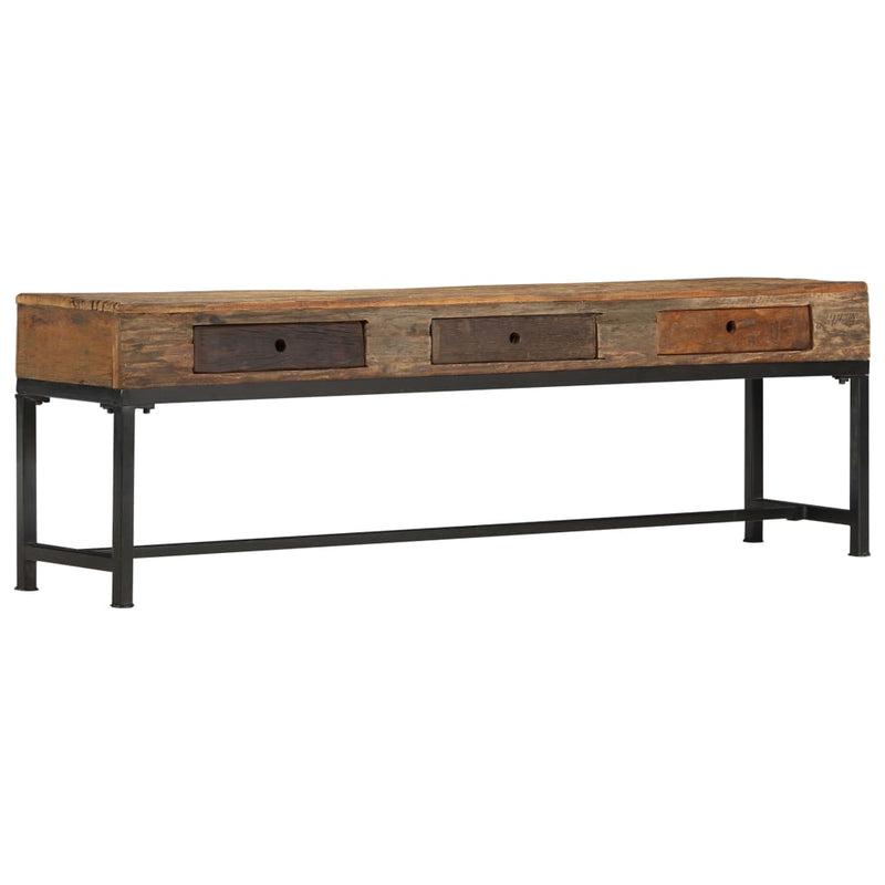 vidaXL TV Cabinet 150x30x46 cm Solid Reclaimed Wood