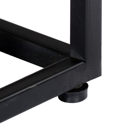 vidaXL Bedside Cabinet 40x30x50 cm Solid Reclaimed Wood and Steel