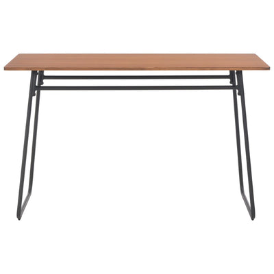 vidaXL 5 Piece Dining Set Brown Solid Plywood Steel