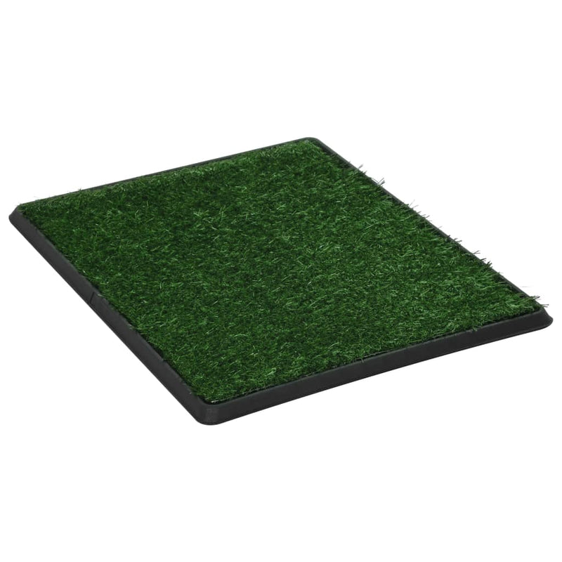vidaXL Pet Toilet with Tray & Faux Turf Green 76x51x3 cm WC