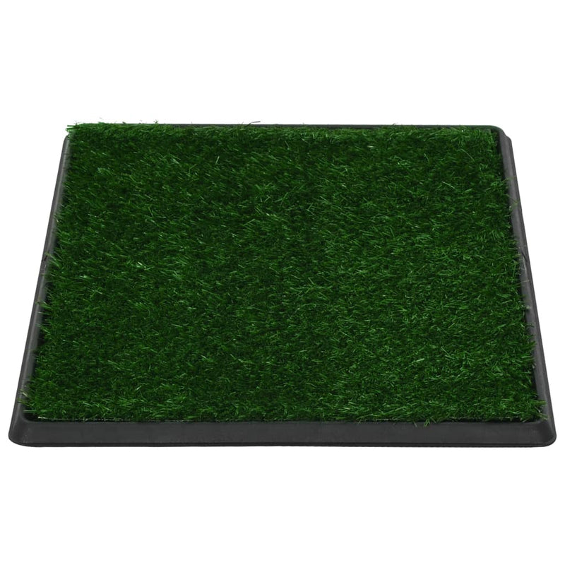 vidaXL Pet Toilet with Tray & Faux Turf Green 76x51x3 cm WC