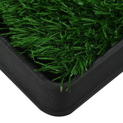vidaXL Pet Toilet with Tray & Faux Turf Green 76x51x3 cm WC