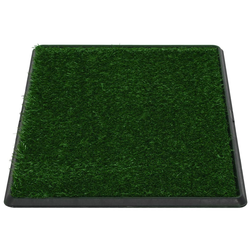 vidaXL Pet Toilet with Tray & Faux Turf Green 76x51x3 cm WC