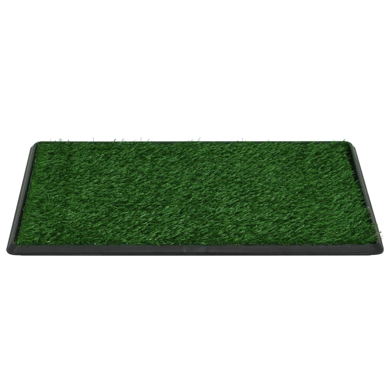 vidaXL Pet Toilet with Tray & Faux Turf Green 76x51x3 cm WC