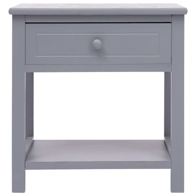 vidaXL Nightstands 2 pcs Grey 40x29x42 cm Paulownia Wood