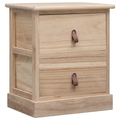 vidaXL Nightstands 2 pcs 38x28x45 cm Paulownia Wood