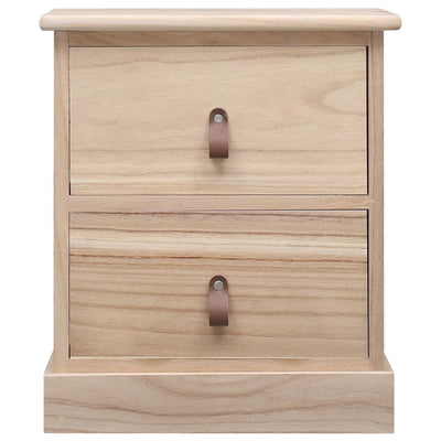 vidaXL Nightstands 2 pcs 38x28x45 cm Paulownia Wood
