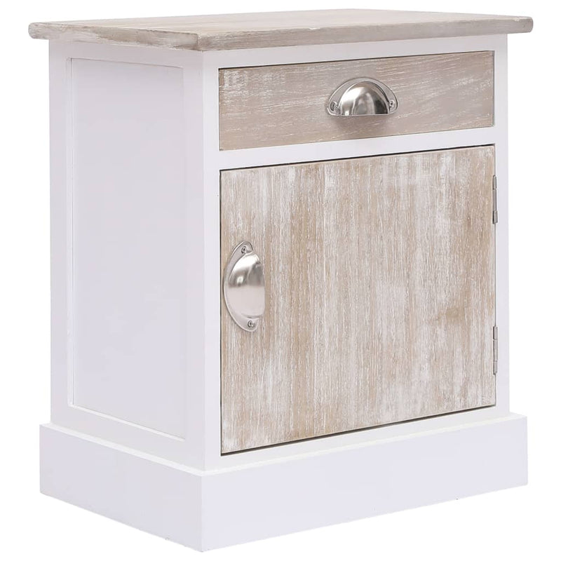 vidaXL Bedside Cabinets 2 pcs 38x28x45 cm Paulownia Wood