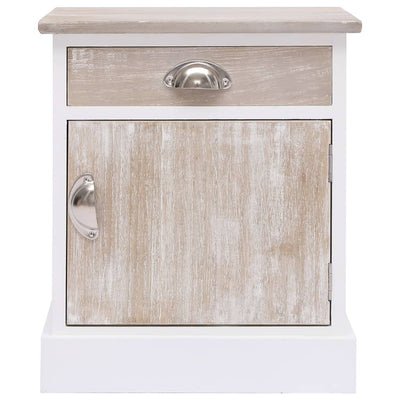 vidaXL Bedside Cabinets 2 pcs 38x28x45 cm Paulownia Wood