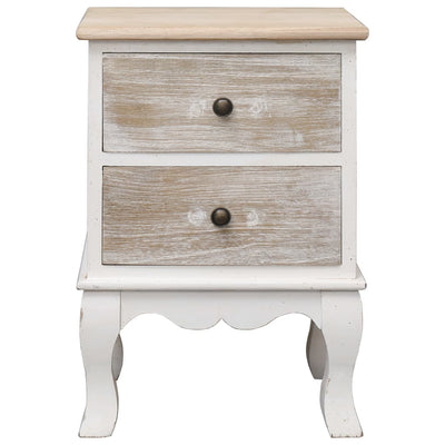 vidaXL Bedside Cabinet 35x30x50 cm Paulownia Wood