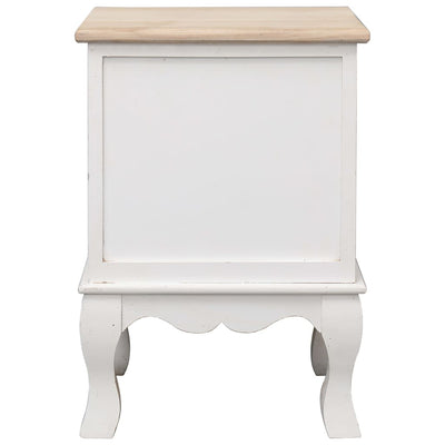 vidaXL Bedside Cabinet 35x30x50 cm Paulownia Wood
