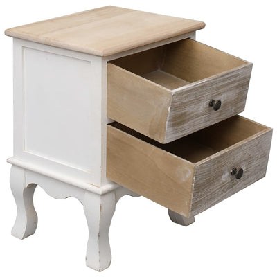 vidaXL Bedside Cabinet 35x30x50 cm Paulownia Wood
