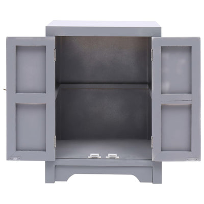 vidaXL Bedside Cabinet White 38x28x52 cm Paulownia Wood