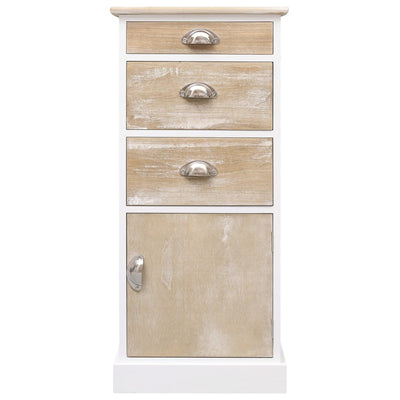 vidaXL Side Cabinet 38x28x86 cm Paulownia Wood