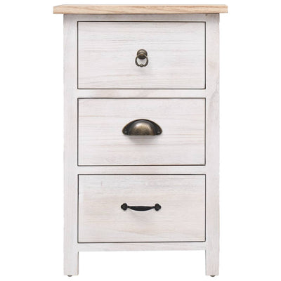 vidaXL Side Cabinet 35x25x57 cm Paulownia Wood