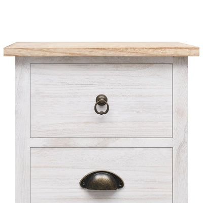 vidaXL Side Cabinet 35x25x87 cm Paulownia Wood