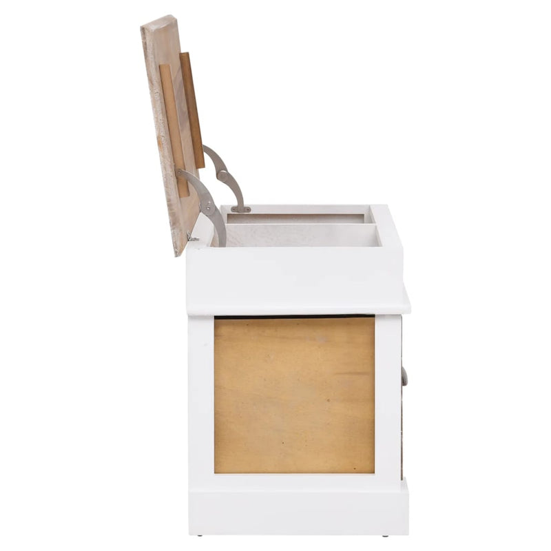 vidaXL Hall Bench 70x35x45 cm Paulownia Wood