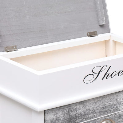 vidaXL Shoe Cabinet Brown 50x28x98 cm Paulownia Wood