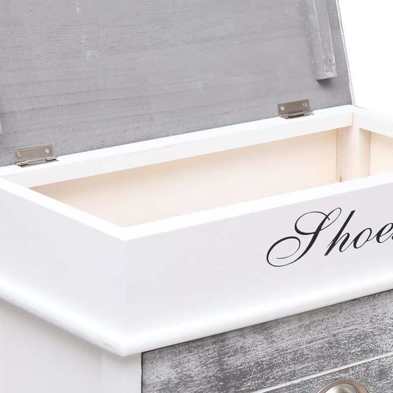 vidaXL Shoe Cabinet Brown 50x28x98 cm Paulownia Wood