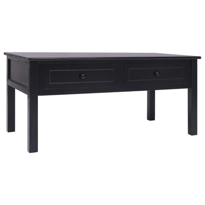 vidaXL Coffee Table Black 100x50x45 cm Wood