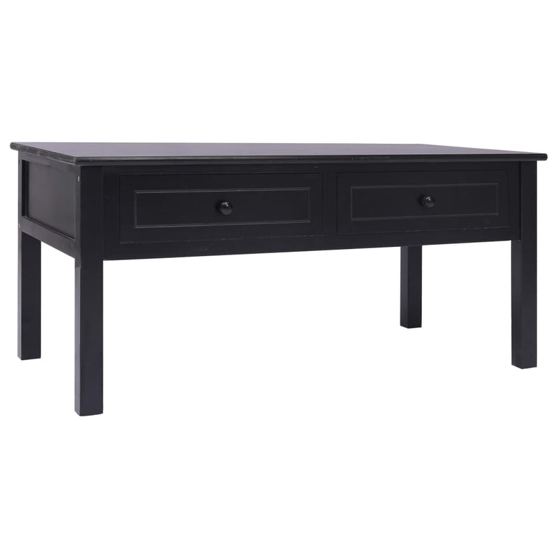 vidaXL Coffee Table Black 100x50x45 cm Wood