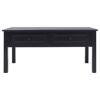 vidaXL Coffee Table Black 100x50x45 cm Wood