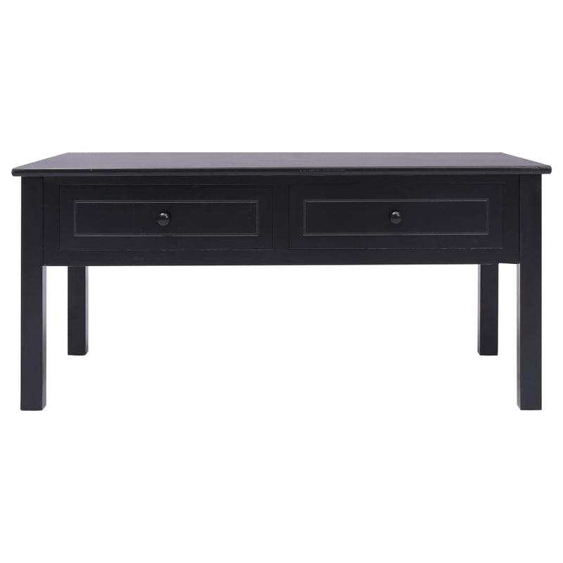 vidaXL Coffee Table Black 100x50x45 cm Wood