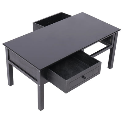 vidaXL Coffee Table Black 100x50x45 cm Wood