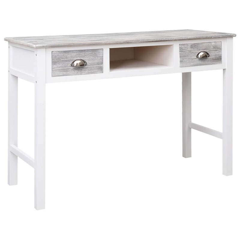 vidaXL Writing Desk Black 110x45x76 cm Wood