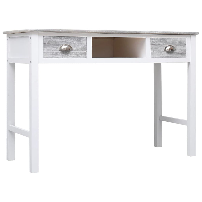 vidaXL Writing Desk Black 110x45x76 cm Wood