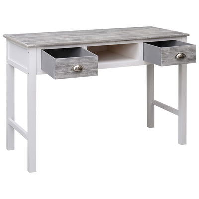 vidaXL Writing Desk Black 110x45x76 cm Wood