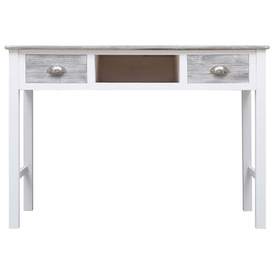vidaXL Writing Desk Black 110x45x76 cm Wood