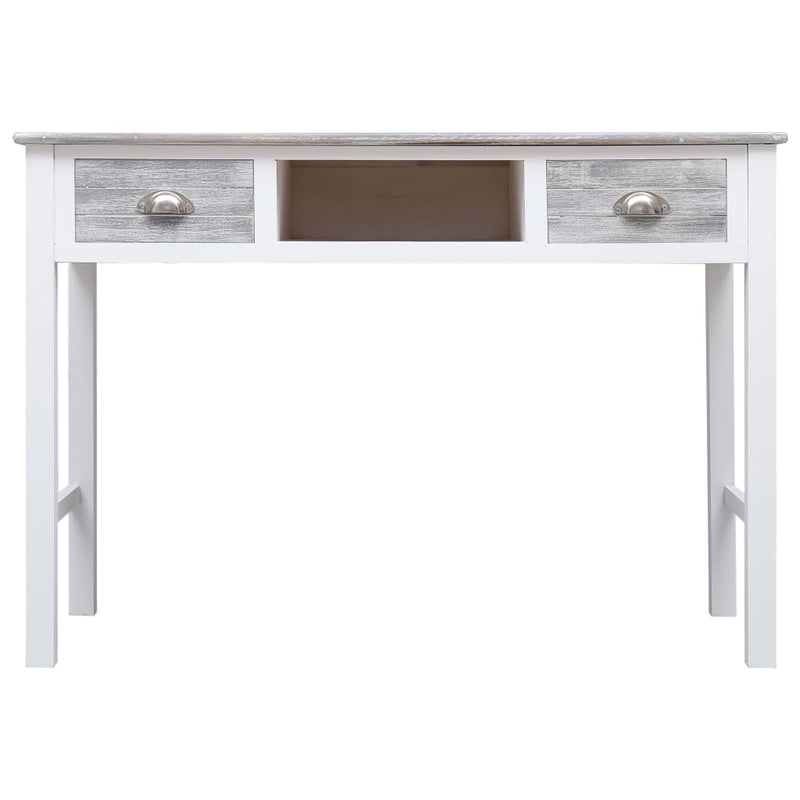 vidaXL Writing Desk Black 110x45x76 cm Wood