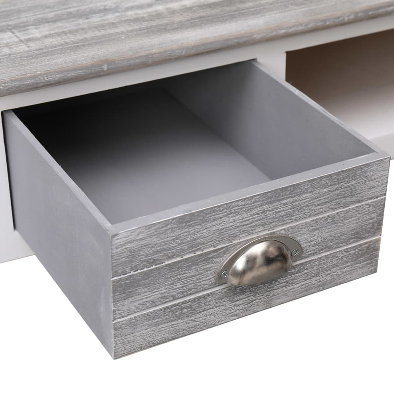 vidaXL Writing Desk Black 110x45x76 cm Wood