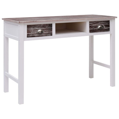vidaXL Writing Desk Natural 110x45x76 cm Wood