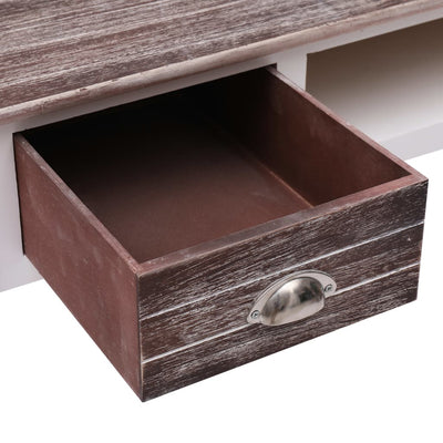 vidaXL Writing Desk Natural 110x45x76 cm Wood