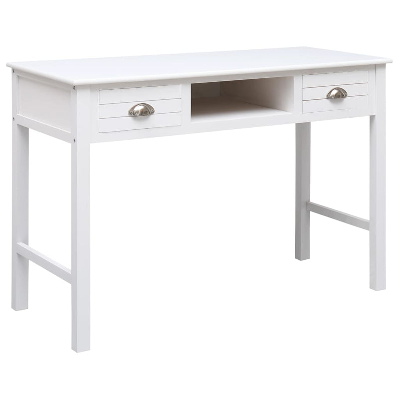 vidaXL Writing Desk Black 110x45x76 cm Wood