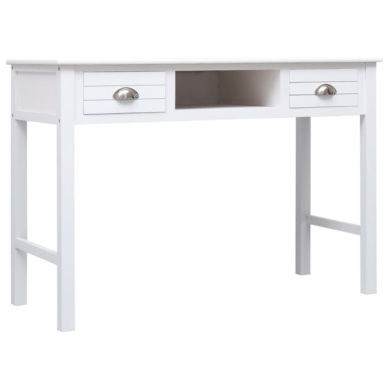 vidaXL Writing Desk Black 110x45x76 cm Wood
