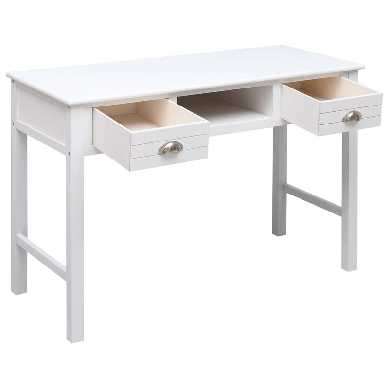 vidaXL Writing Desk Black 110x45x76 cm Wood