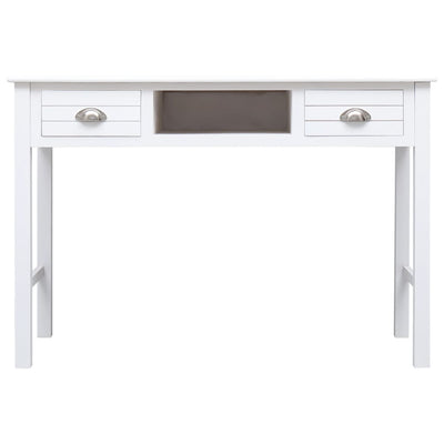 vidaXL Writing Desk Black 110x45x76 cm Wood