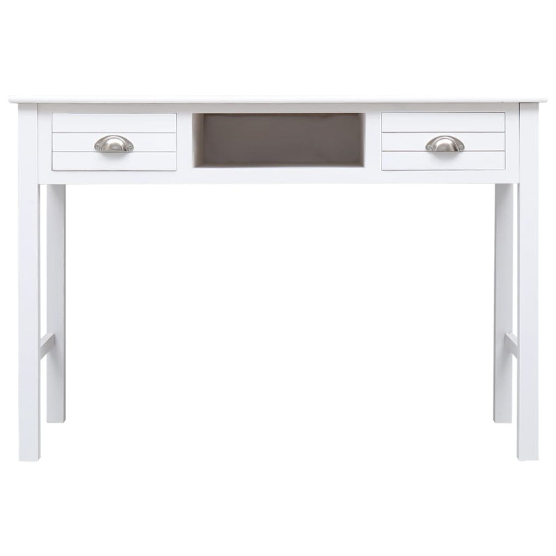 vidaXL Writing Desk Black 110x45x76 cm Wood