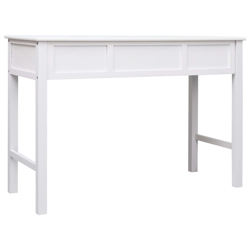 vidaXL Writing Desk Black 110x45x76 cm Wood