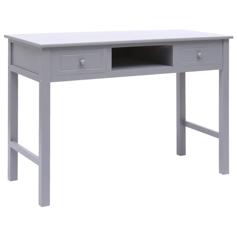 vidaXL Writing Desk Black 110x45x76 cm Wood