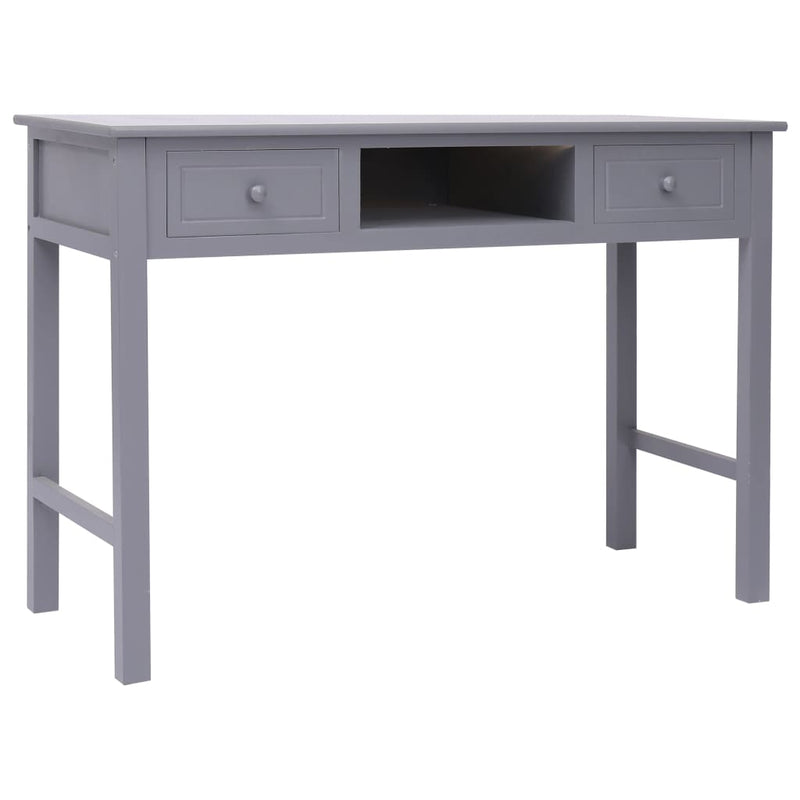 vidaXL Writing Desk Black 110x45x76 cm Wood