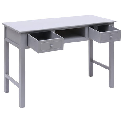 vidaXL Writing Desk Black 110x45x76 cm Wood